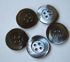 Rowan Large Smoke Mother of Pearl Buttons #348
