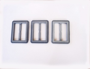Rowan Rectangular Blue Plastic Buckles