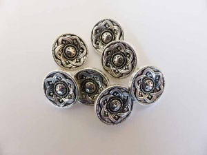 Small ''Silver'' Celtic Buttons