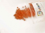 Debbie Abrahams Inside Colour Neon Orange Beads, Size 8/0