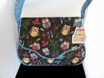 Rustic Ranch Black Owl Satchel Knitting Bag