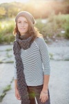 Brooklyn Tweed Nero Ruched Scarf