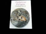 Tuliptree Circular Jumbo Grey Button