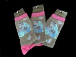 Laurel Burch Indigo Cats Socks - Charcoal Colourway