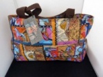 Laurel Burch Horse Collage Quilted Medium Tote