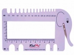 Knit Pro Elephant View Sizer and Needle Gauge - Lilac