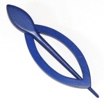 Pollika Catseye Shawl Pin - Cobalt Blue