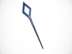 Pollika Diamond Single Stick Shawl Pin - Blue
