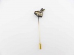 Rabbit's Head Antique Bronze Shawl Stick Pin