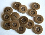 Rowan Small Antique Brass Buttons #408