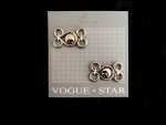 Vogue Star Silver Frog Fasteners