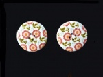 Wooden Red Daisy Buttons